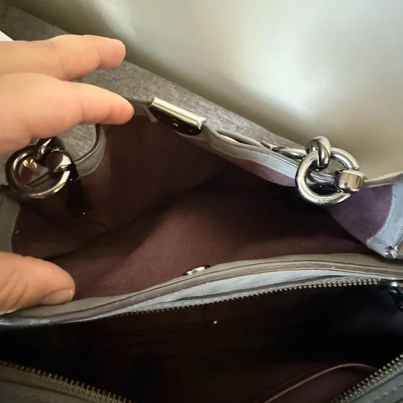 Coach Dreamer 36 Gray Handbag - Picture 8 of 14